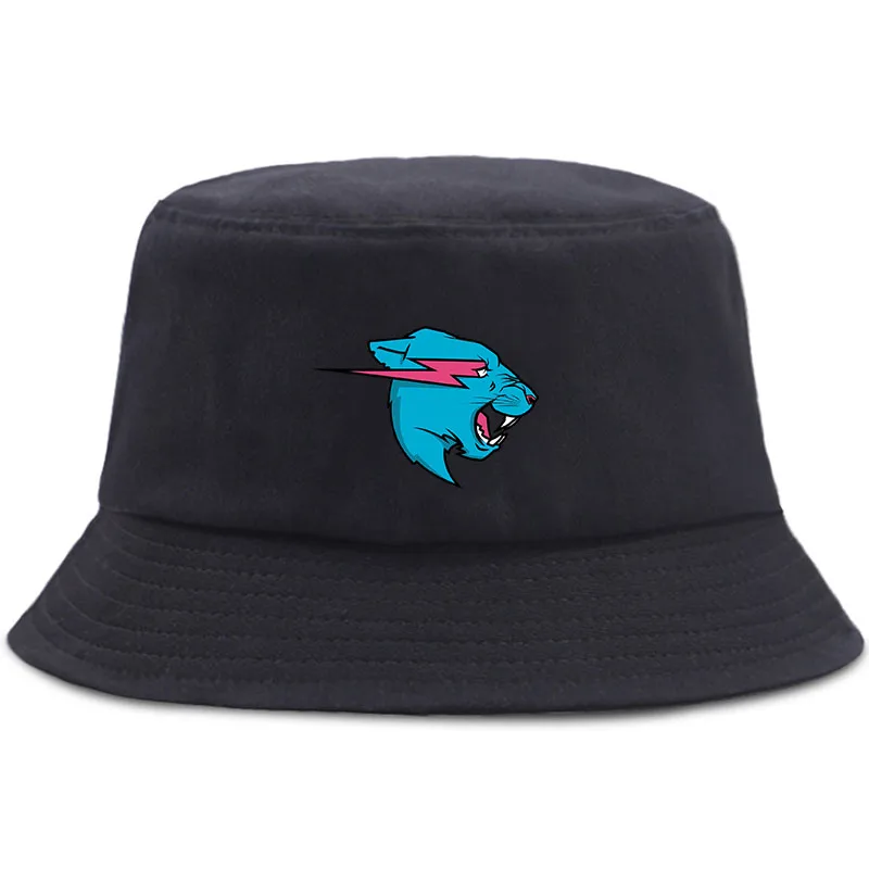 

Mr Beast Unisex Cotton Bucket Hats Summer Boys Girls Student Fisherman Hat Printed Harajuku Hip Hop Beach Cap