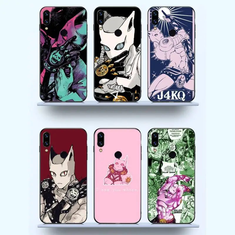 

Killer Queen Yoshikage Kira Jojo anime Phone Case For Xiaomi Redmi note 7 8 9 11 i t s 10 A poco f3 x3 E pro lite funda shell