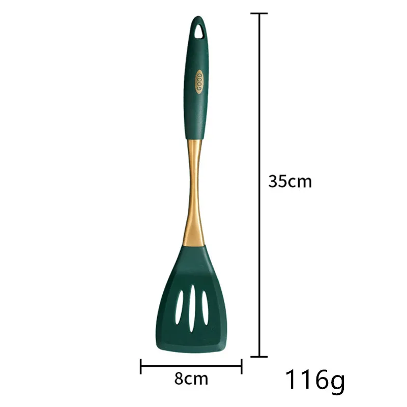 Силиконовый шпатель дуршлаг кухонная ложка антипригарная сковорода столовая