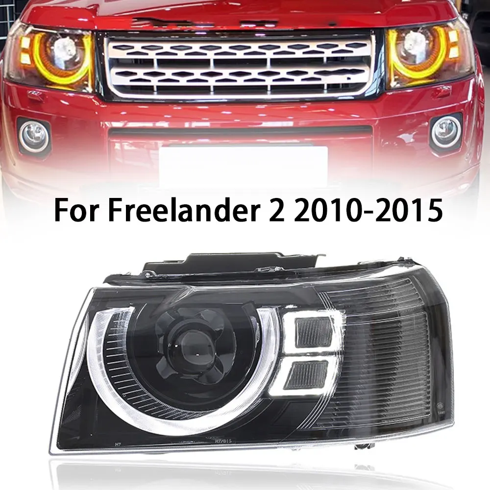 Автомобильные передние фары для Land Rover Freelander 2 Фары 2010 - 2015 светодиодный DRL