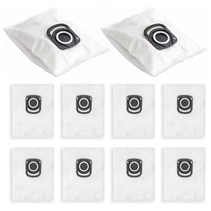 

10Pack ZR200520 ZR200720 Vacuum Cleaner Bags For Rowenta Hygiene+ Silence Force, Compact Power, X-Trem Power Dust Bags
