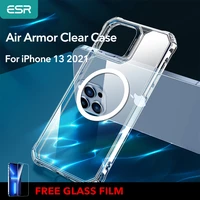 esr for iphone 13 pro max case air armor cover for iphone 13 pro macsafe magnetic halolock hard back protective case shockproof