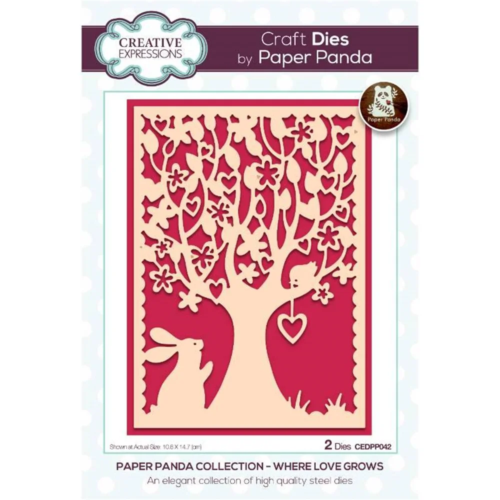 

2022 New Scrapbook Diary Decoration Embossing Mold Where Love Grows Craft Metal Cutting Dies Diy Greeting Card Handmade Template