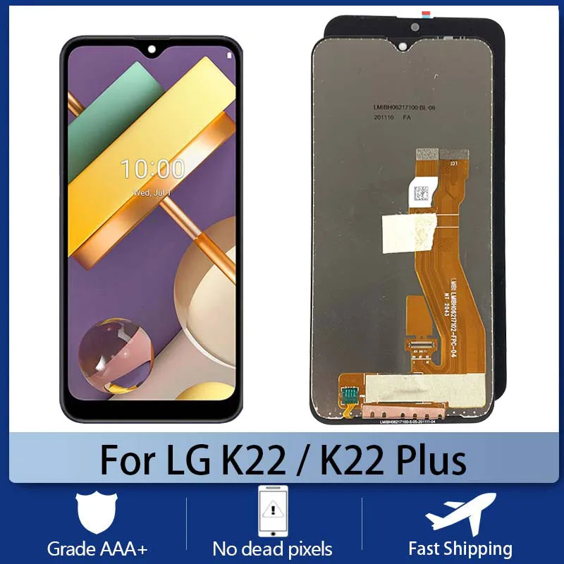 Оригинальный ЖК-дисплей для LG K22 мобильный телефон Screen Tela K22 Plus кодирующий преобразователь сенсорного экрана в сборе экран дигитайзер в сборе телефон с рамкой