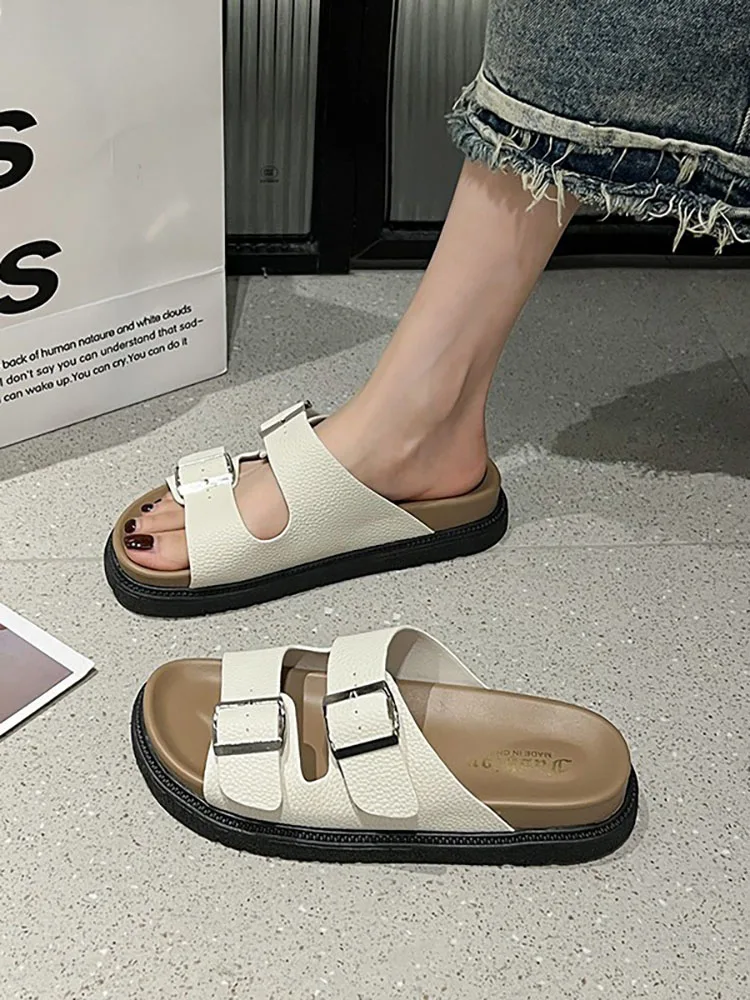 

Шлепанцы женские мягкие на платформе, сланцы для дома и пляжа, блестящие, повседневные, резина, римские, тапочки, лето 2023