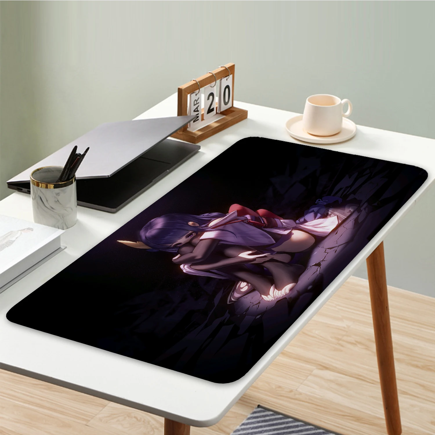 Genshin Impact игровой коврик для мыши Raiden Shogun большой компьютерного стола аниме