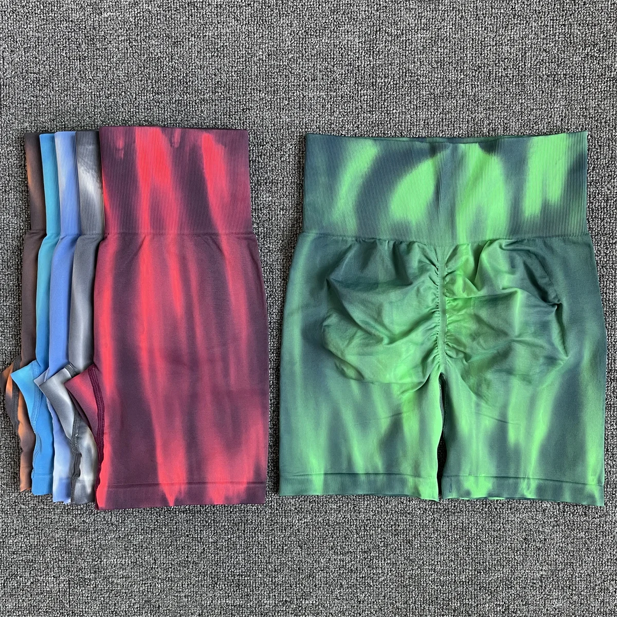 

Шорты женские бесшовные с завышенной талией, тренировочные леггинсы с эффектом пуш-ап для фитнеса и йоги, для бега