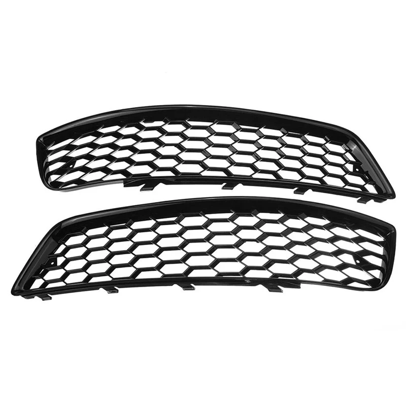 

2PCS ABS Fog Light Grille Cover For A3 8P 2009-2013 8P0807682D Fog Lamp Honeycomb Grille Covers