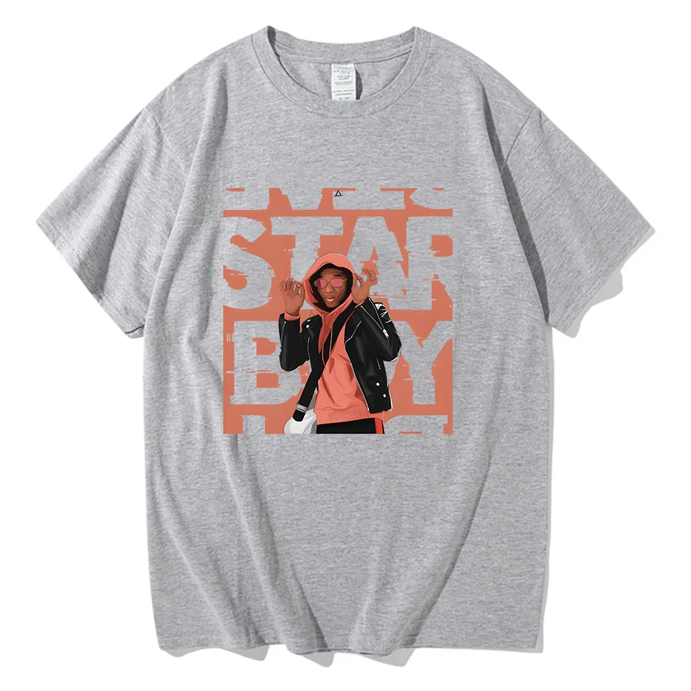 Футболка с графическим принтом Wizkid летняя футболка в стиле гранж хип-хоп