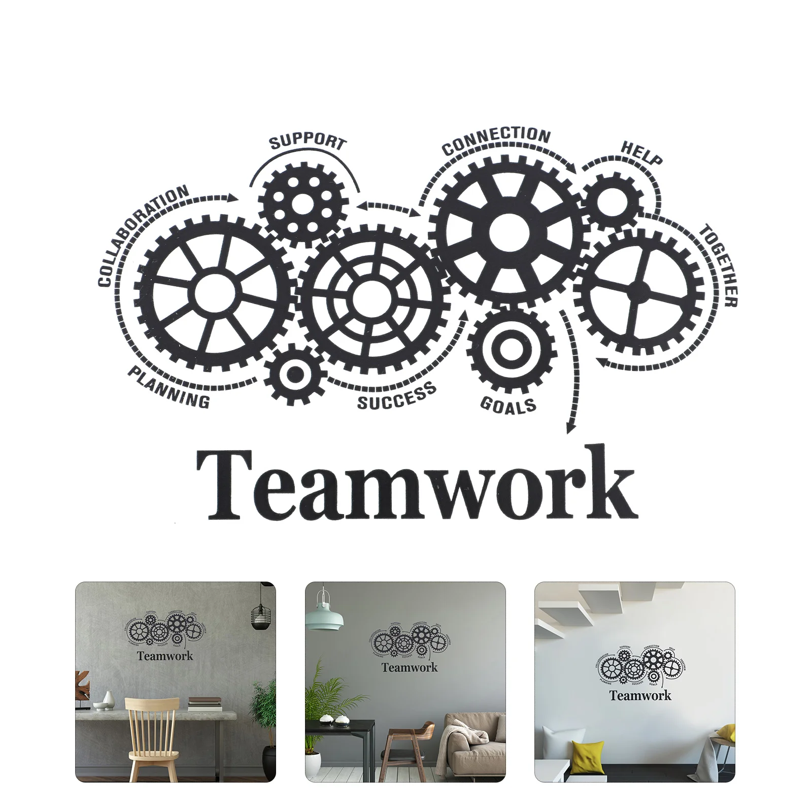 

Removable Teamwork Wall Sticker for Living Room Decor Wall Decal Teamwork Motivational Wall Decor Inspirational Quotes Stickers