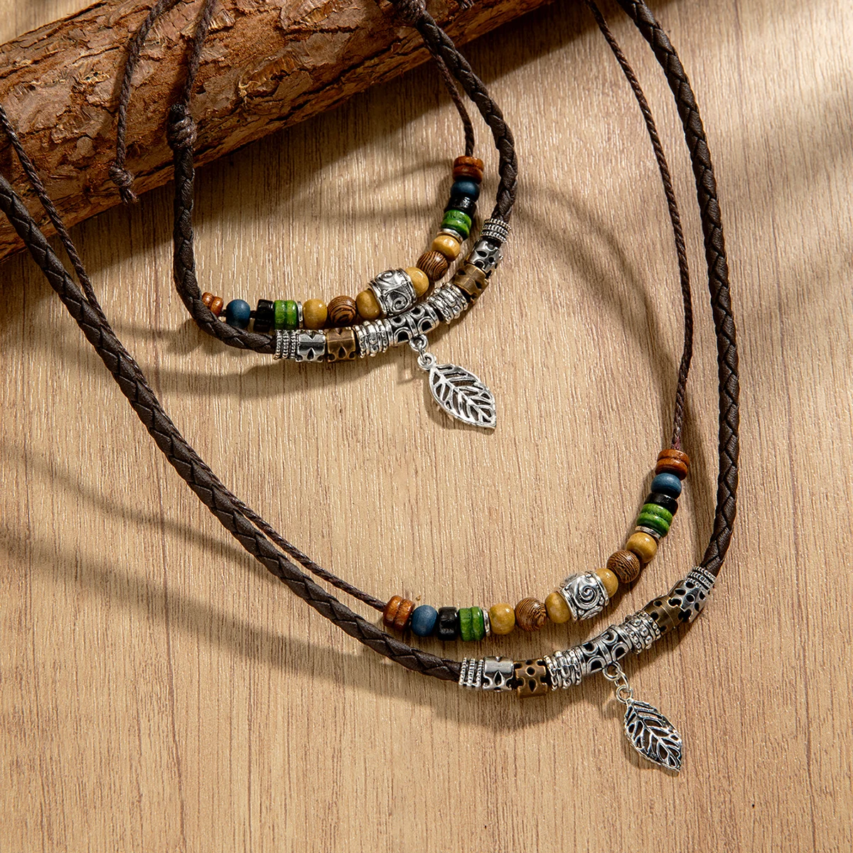 1 воротник + Бразильский богемный цветной Деревянный чехол с двойной крышкой для