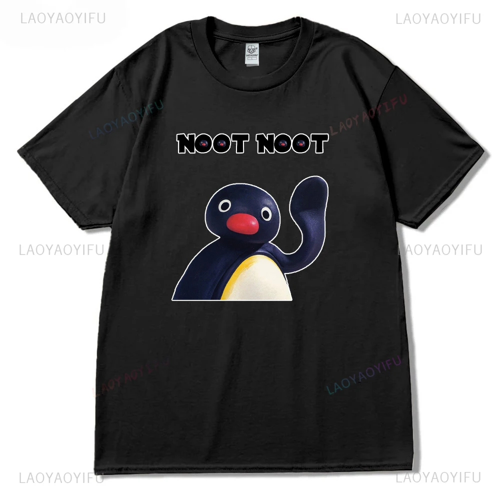 Ретро мультфильм Noot Pingu Pinga Penguin TV модные женские футболки с круглым вырезом и
