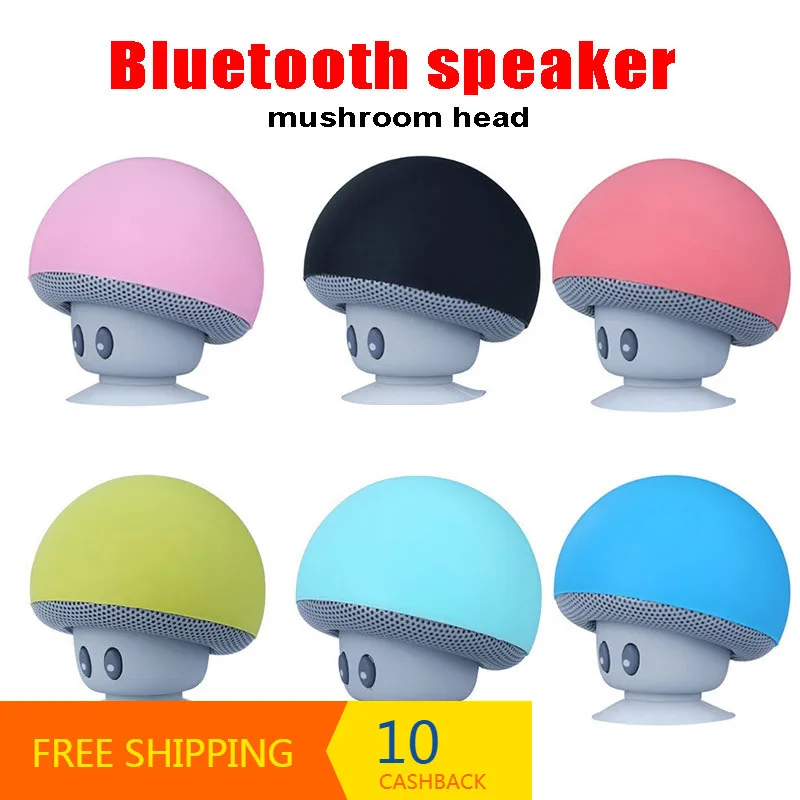 

Phone Stand Wireless Bluetooth Speaker Mushroom Cute Loudspeaker Super Bass Stereo Music Player For Xiaomi/ iPhone/Android