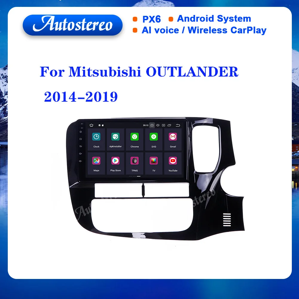 

Автомагнитола для Mitsubishi OUTLANDER 2014-2019, Android, GPS-навигация