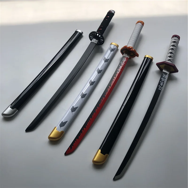 

Kimetsu no Yaiba Sword Weapon Demon Slayer Tomioka Giyuu Kochou Kanae 1:1 Cosplay Sword Ninja Knife wood Weapon Prop 80cm