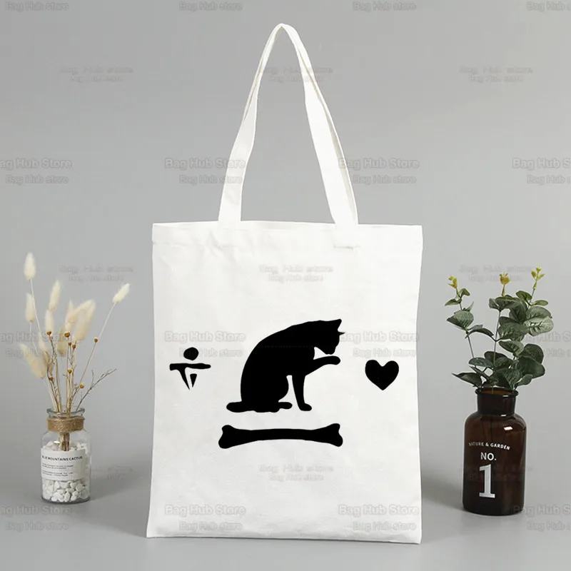 Наш флаг означает Death Cat женские сумки Холщовая Сумка-тоут Женская Экологически