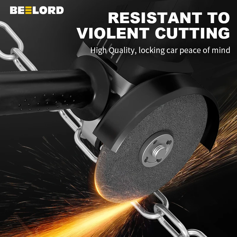 Велосипедный Замок-цепочка BEELORD светоотражающая защита от кражи Толщина 6 мм/8 мм