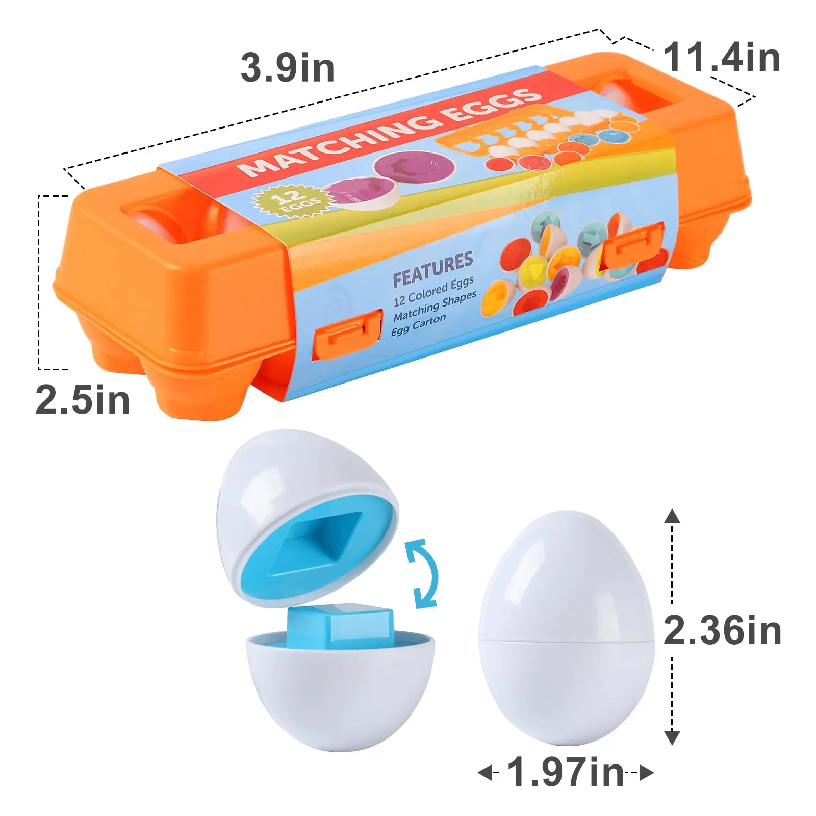 12 шт. игрушка-Пазл пасхальные яйца |