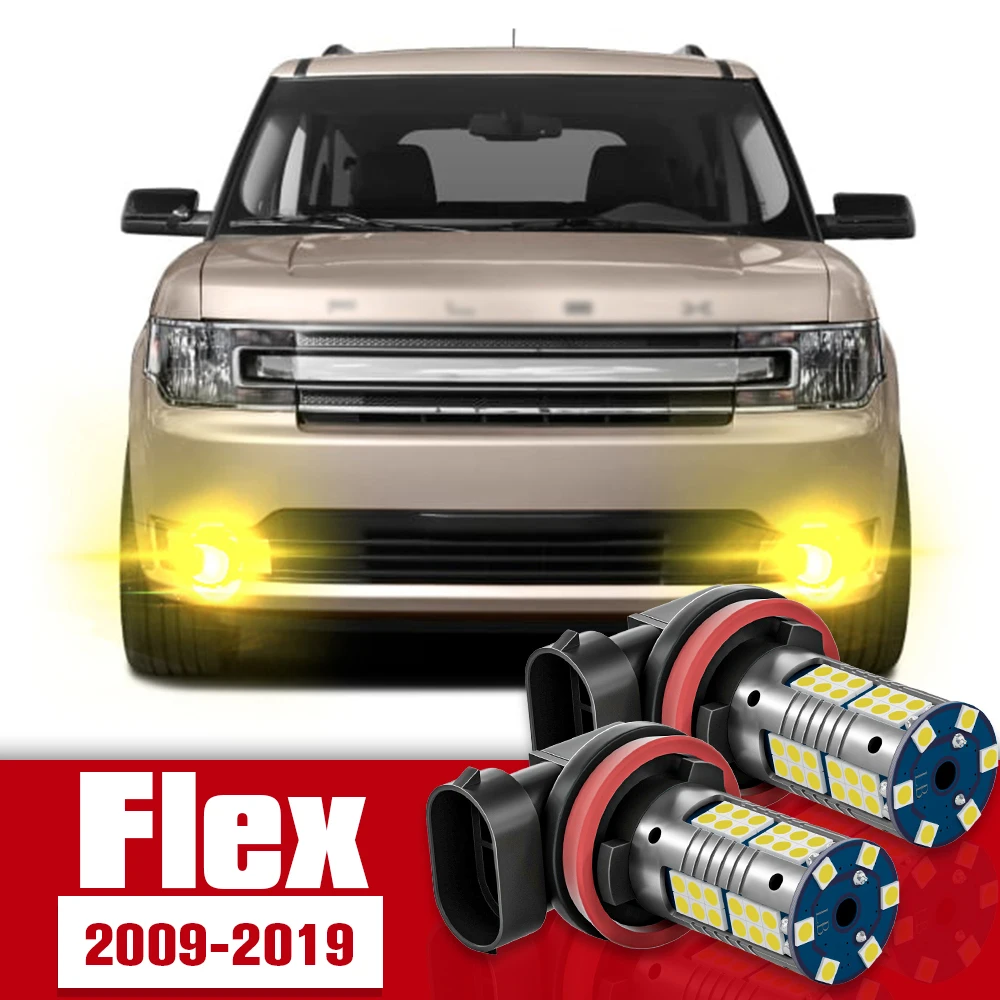 

2pcs Front Fog Light Accessories LED Bulb Lamp For Ford Flex 2009-2019 2010 2011 2012 2013 2014 2015 2016 2017 2018