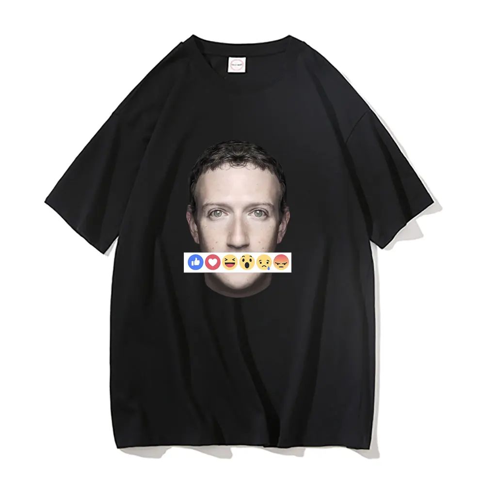 

Cursed Zucc Tshirt Men Women Vintage Loose T-shirts Funny Cursed Meme Facebook Meme Mark Zuckerberg Print Short Sleeve T Shirt
