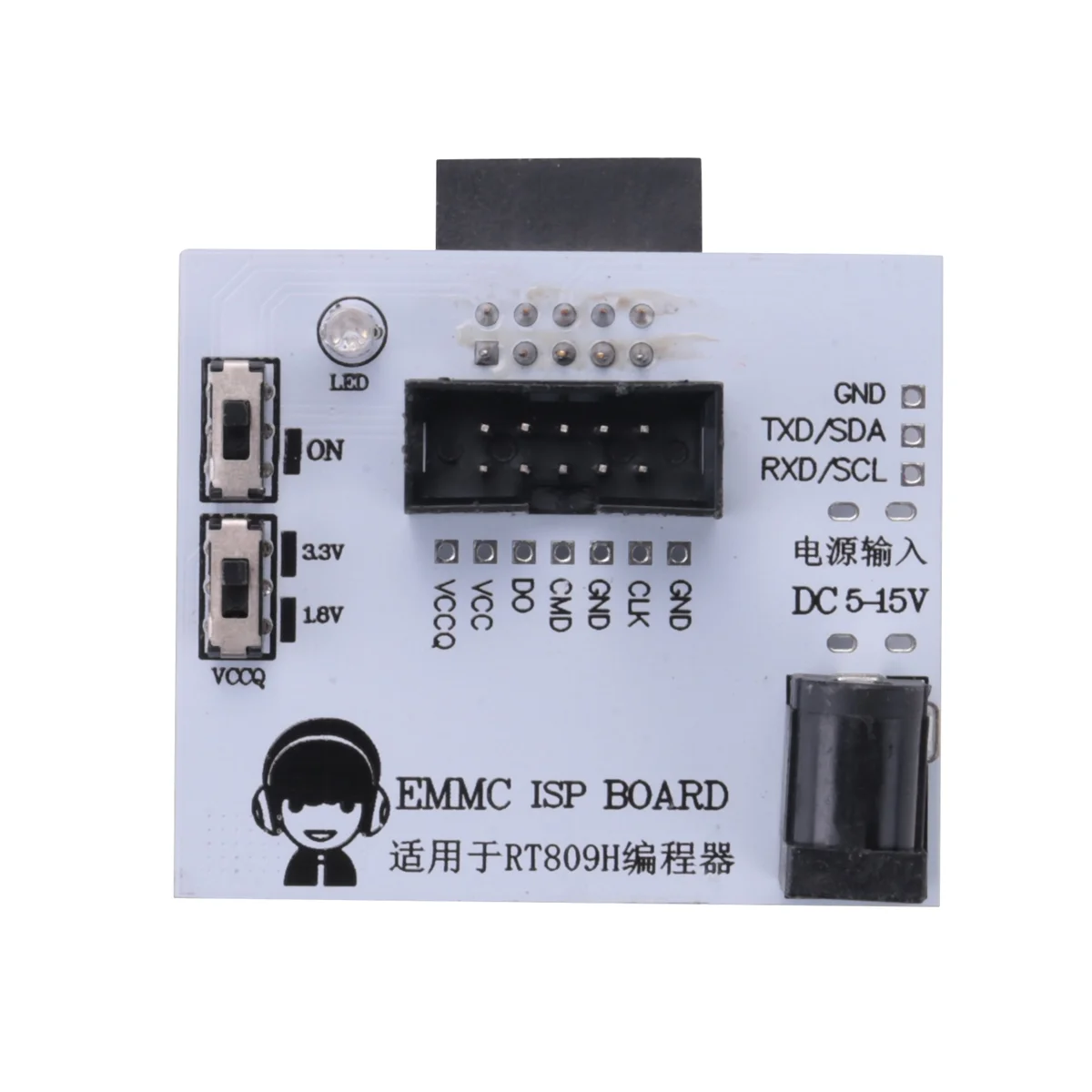 EMMC ISP плата EMMC для RT809H программатора EMMC адаптер тестовый зажим быстрое письмо калькулятор скорости считывания