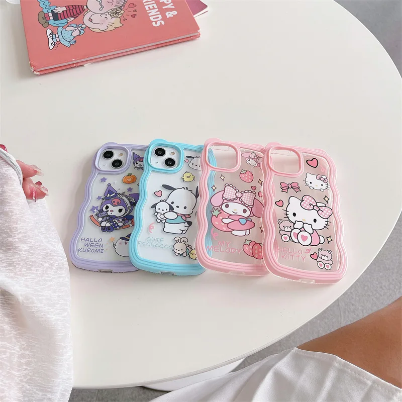 

Cute Waves Many Cartoons Phone Case Cover for IPhone 11 12 13 Pro X XR XS Max Shockproof Case for IPhone 13 Cases