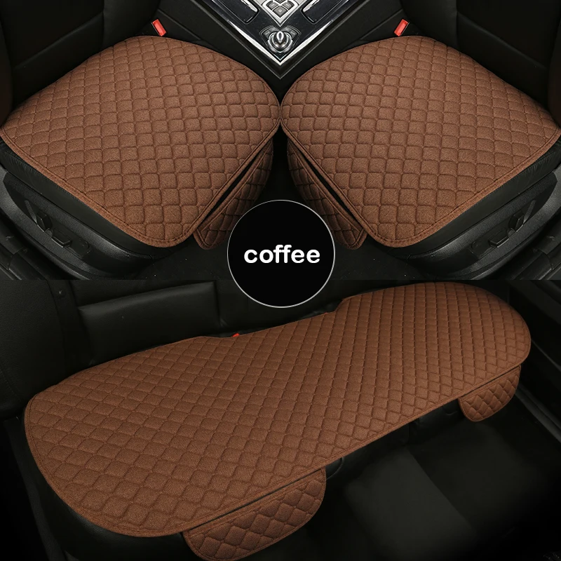 

Universal Car Seat Cover Cotton Linen Cushion for Bmw E65 7 Series E38 F01 F02 F03 F04 G11 G12 Car Accessories Auto Goods