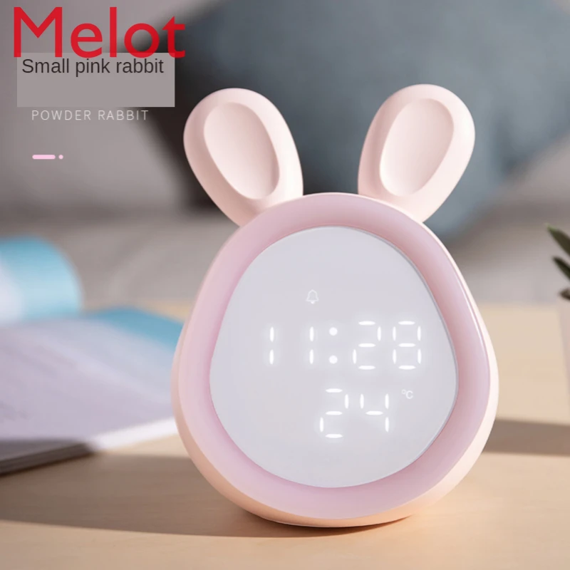 

Умные маленькие часы-будильник для студентов, Мультяшные Детские специальные светящиеся электронные часы с прикроватной тумбой, милые женские часы с будильником для спальни