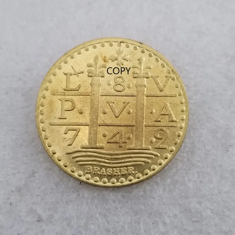 

Brass Gold-plated Commemorative Collectible Coin Gift Lucky Challenge Coin COPY COIN