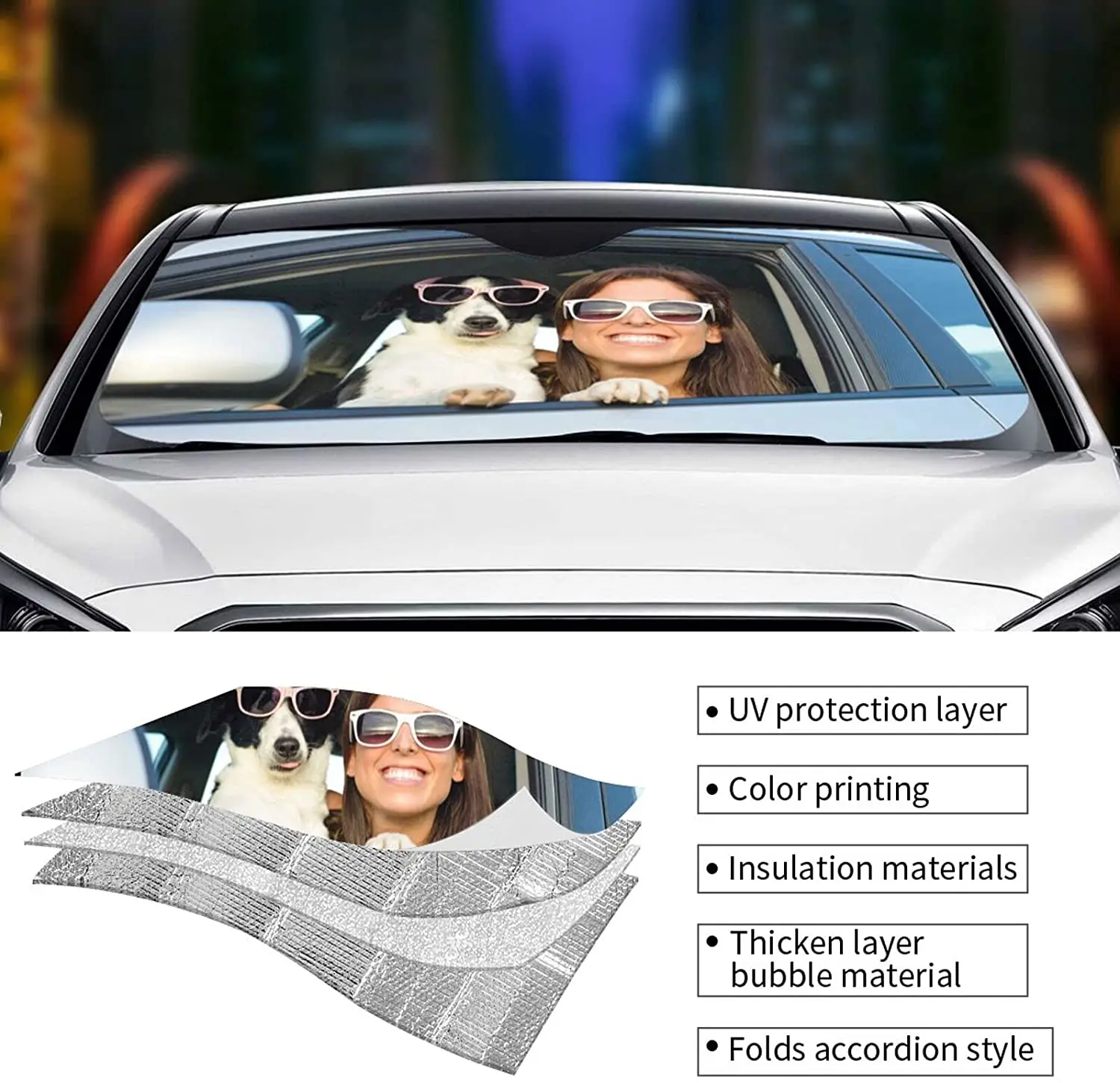 Рисунок 3 - Индивидуальный автомобильный солнцезащитный