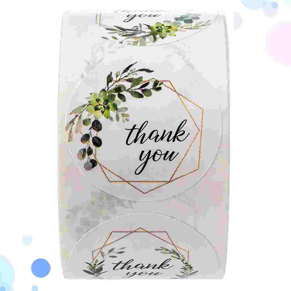 

1 Roll/500pcs Kraft Paper Sticker Adhesive Stickers Gift Tags Labels Package Sticker Kraft Stickers Labels