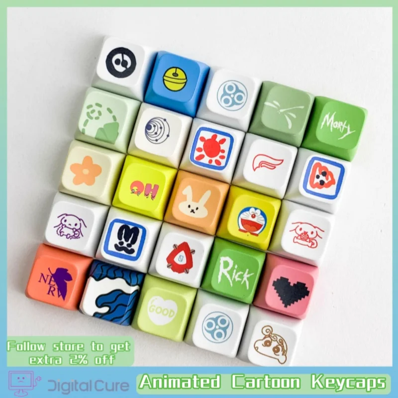Анимационные Мультяшные клавиши 1u персонализированные Xda/Moa очень милые