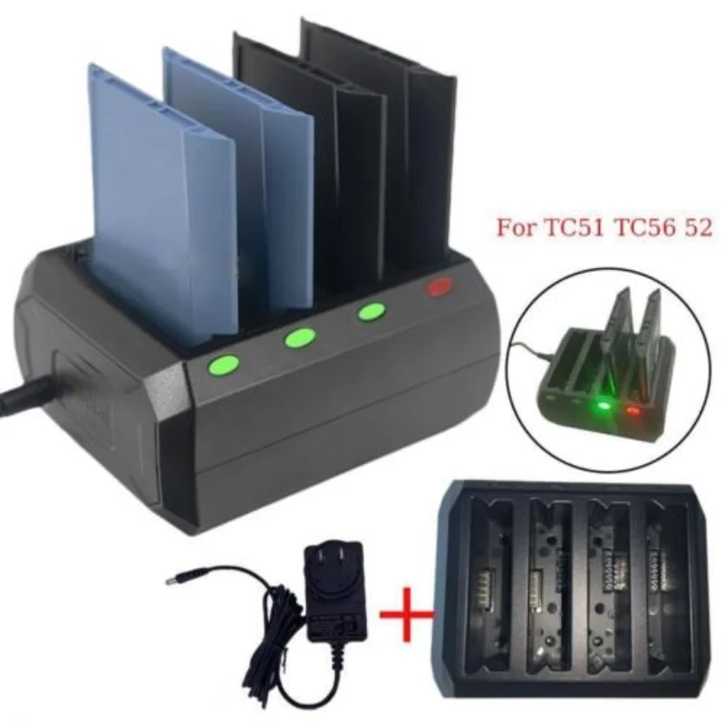 4-Slot Battery Charger Cradle SAC-TC51-4SCHG1-01 For Zebra TC51 TC56 TC52