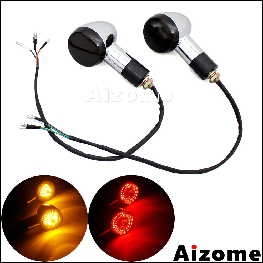 

Поворотники для мотоциклов, 3 в 1, передние и задние поворотники для Honda, Suzuki, Yamaha, Kawasaki, Cruiser, M10