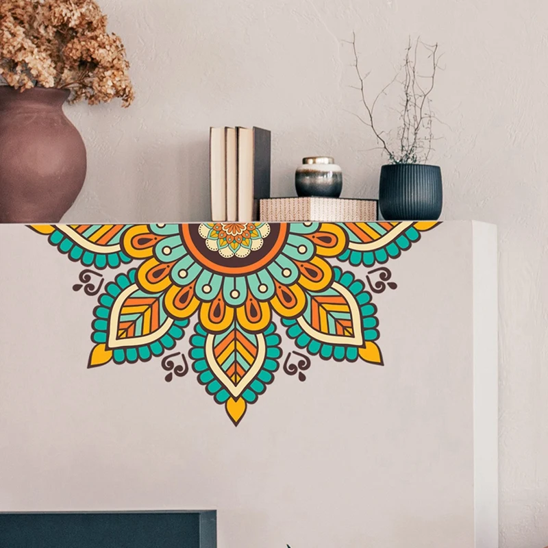 Мандала стикер стены обои самоклеящийся фон украшения подходит для гостиной |