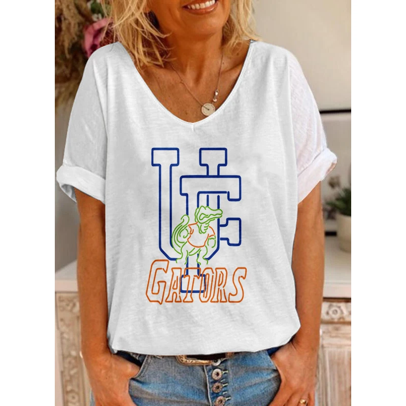 

Женская футболка с коротким рукавом, белая свободная футболка с коротким рукавом в стиле Харадзюку, лето 2023