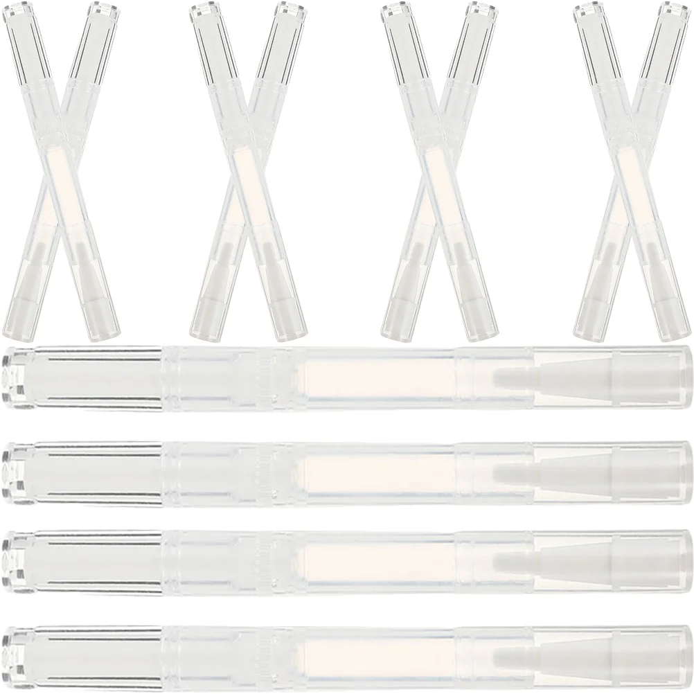 

Прозрачный контейнер для ногтей, 12 шт., прозрачные пустые маслоручки для ногтей, многоразовые питательные масляные трубки для ногтей, ПП пустые ручки