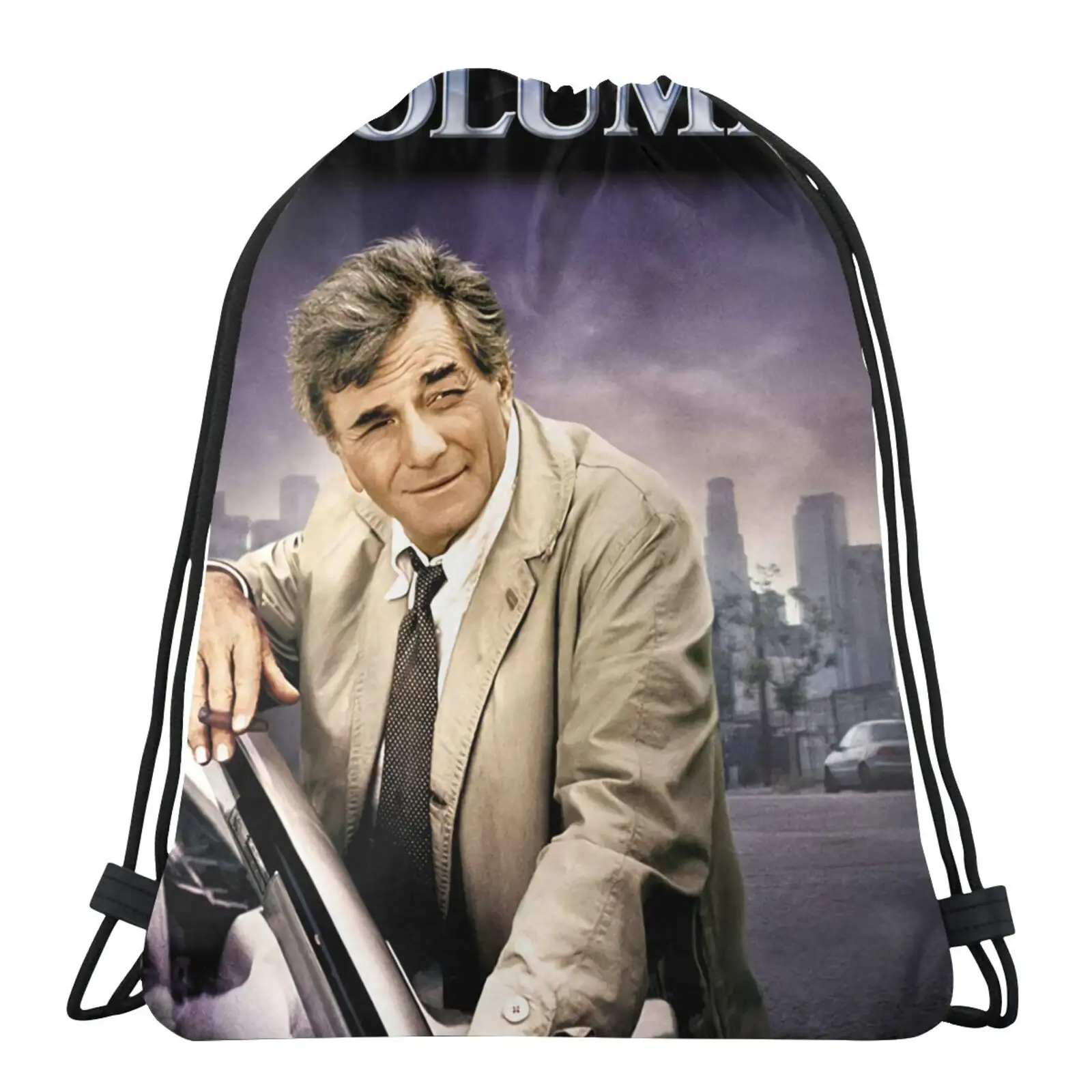 

Columbo V5 Tv Series Drama Film Bag String Backpack Girls Bag Custom Tote Bag Bag For Girls Pouches Bag Bag Backpack With Cord