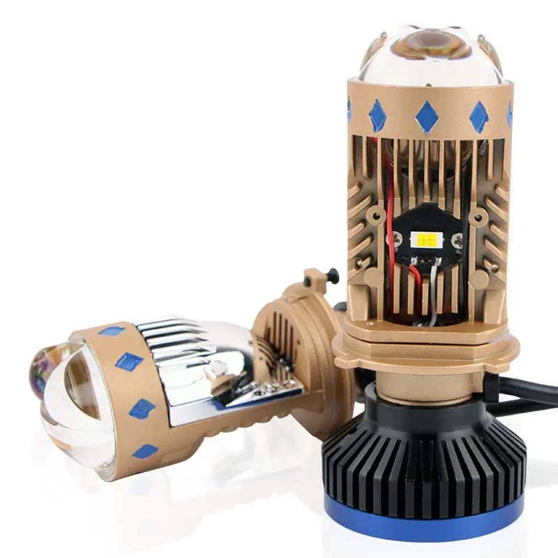 Лазерная матричная линза T8 высокая мощность 70 Вт яркая лампа H4 ближнего и