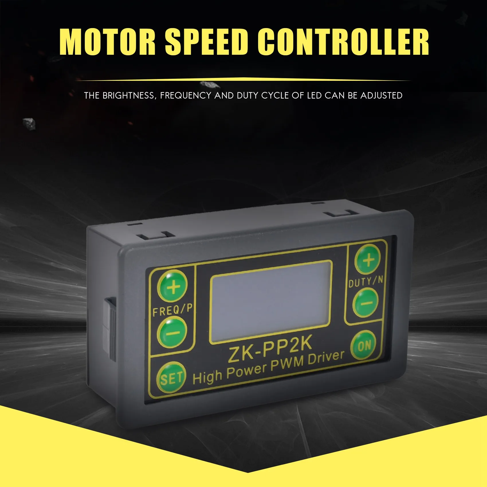 ZK-PP2K PWM DC 3 3-30V 12V 24V регулятор скорости двигателя 8A 150W регулируемый светодиодный