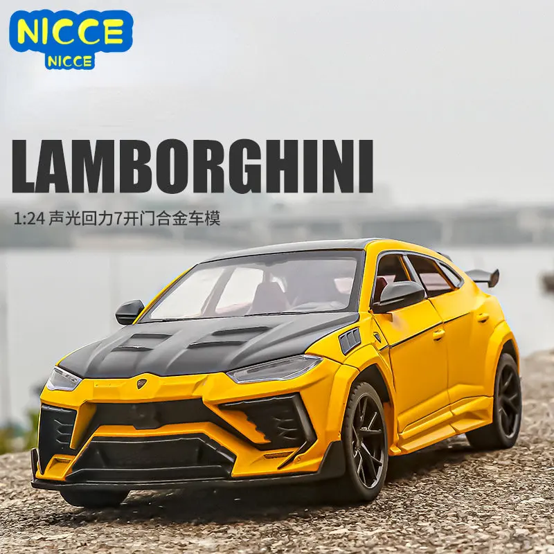 

Nicce 1:24 Lamborghini URUS Suv Modified Version Diecast Metal Alloy Model Car Sound Light Pull Back Collection Kids Toy Gifts