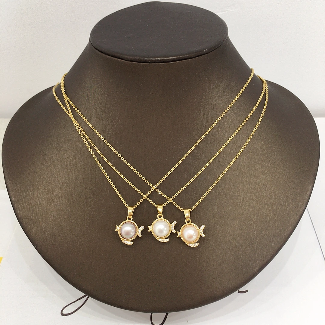 ZHBORUINI 2024 новый кулон из натурального пресноводного жемчуга высокой яркости для