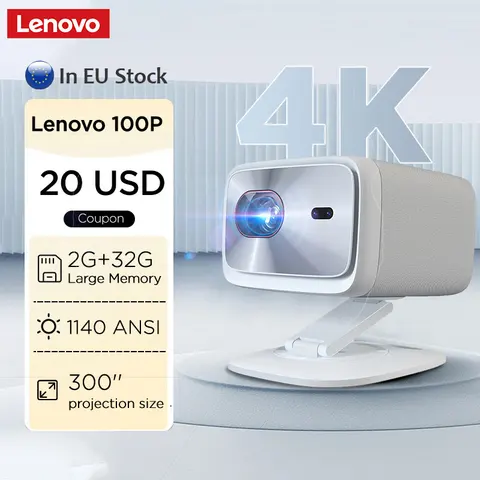 LENOVO 100P 4k проектор PK hy300 pro автофокус 1140ANSI 1920*1080P светодиодный лазерный проектор портативный луч проекторы для домашнего кинотеатра