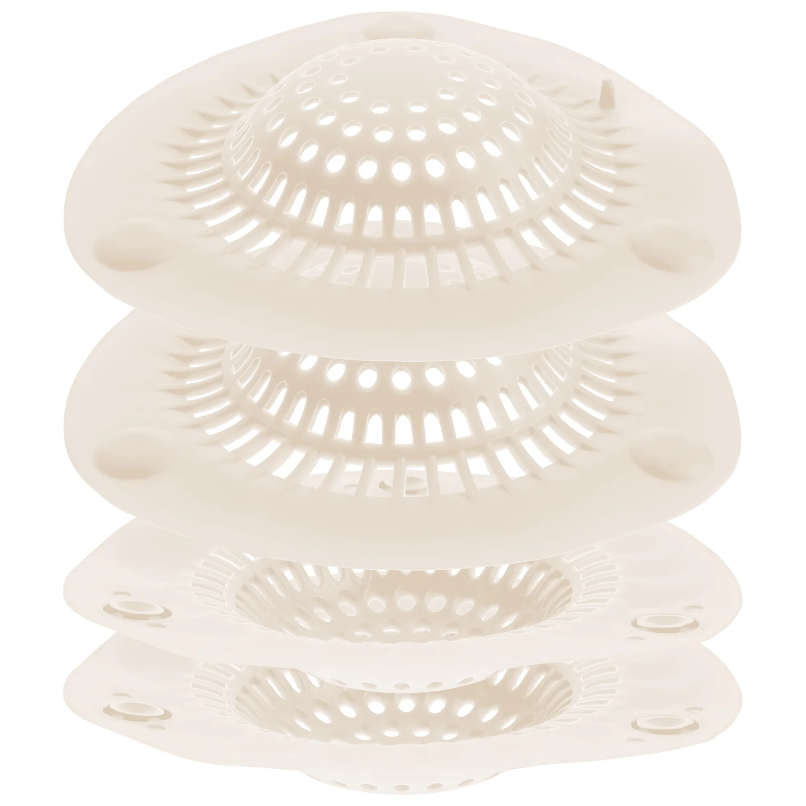 

4pcs Bathroom Floor Drain Filters Silicone Suction Cup Kitchen Sink Strainer