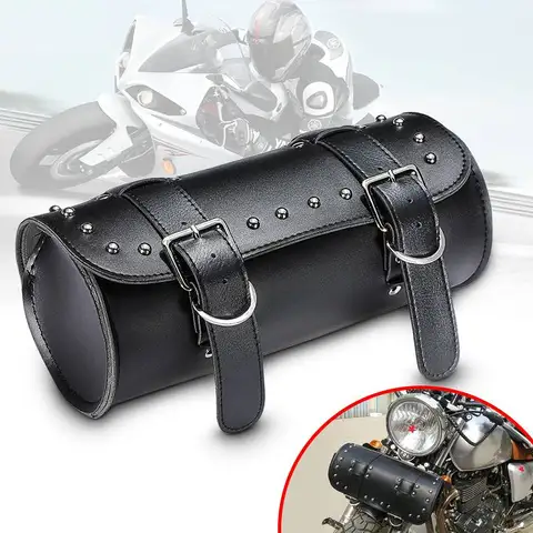 Черный мотоциклетный флип-чехол для багажа, круглая барная сумка для хранения вещей