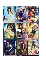 9pcsset acg cheongsam dress girl oriental project no 1 refraction sexy girls hobby collectibles game anime collection cards