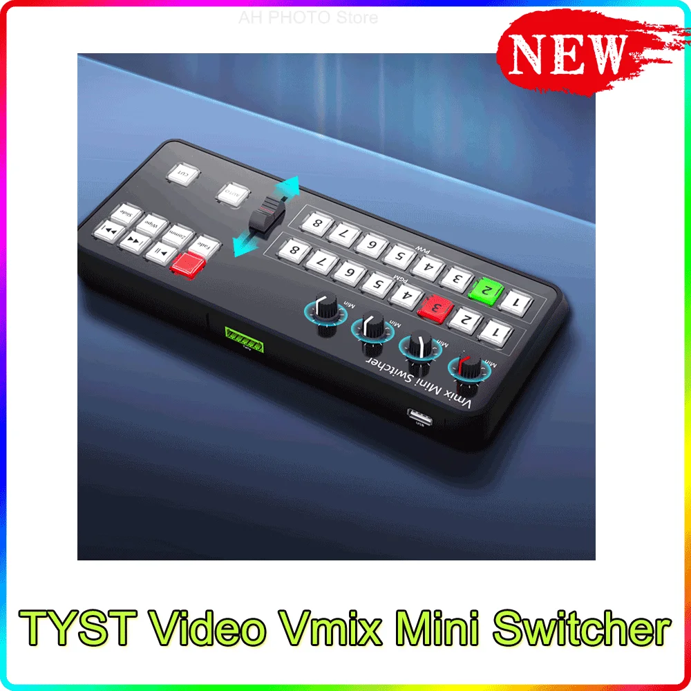 

Панель управления TYST Video Vmix Mini, панель управления для видеозаписи, для Youtube, Instagram, ТВ вещаний