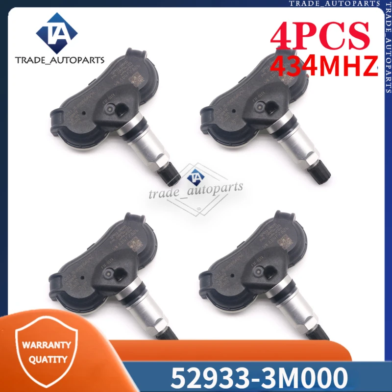 

52933-3M000 TPMS Car Tire Pressure Monitor Sensor 4PCS For Kia Sportage Hyundai Elantra Genesis ix35 Tucson TYRE PRESSURE SENSOR