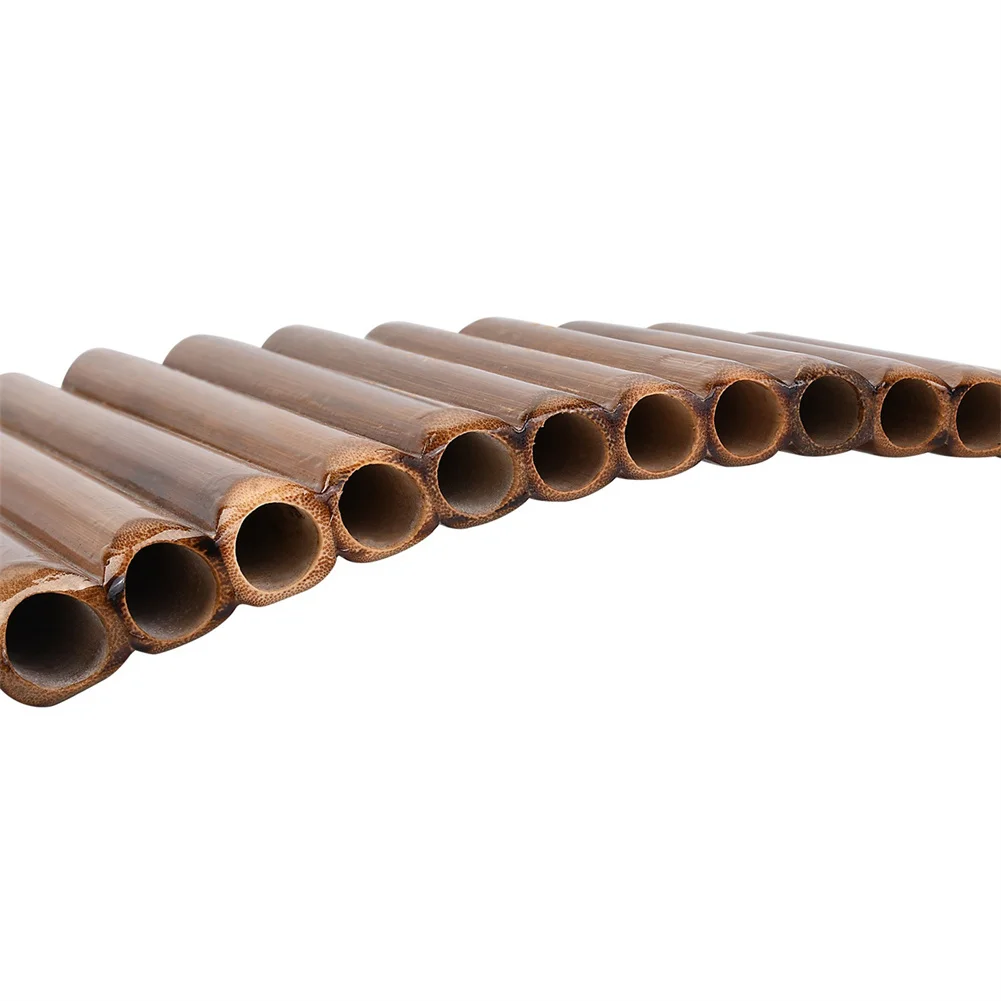 

Panpipes Pan Flute G Key 15 Pipe With Cleaning Cloth 205g/7.23oz 9\" (L) X 8 1/2\"(W) Bamboo With Cleaning Rod