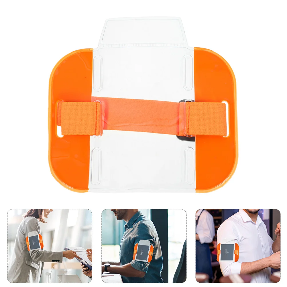

Protective Case Card Holder Home Arm Badge Holders Supplies Plastic Cover Cards